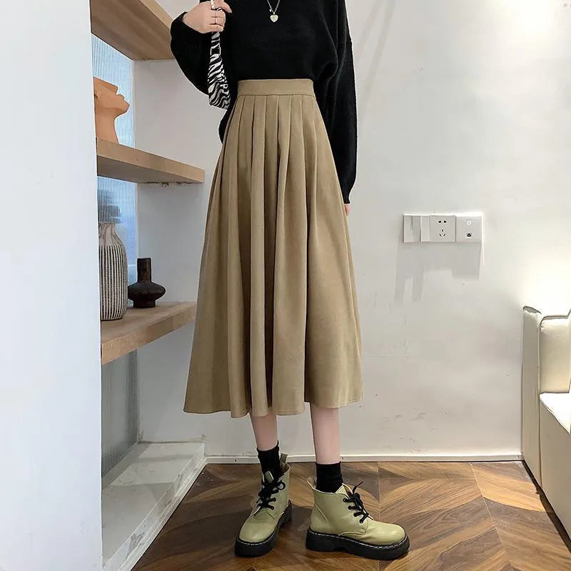 HIGH WAIST PLEATED SKIRT