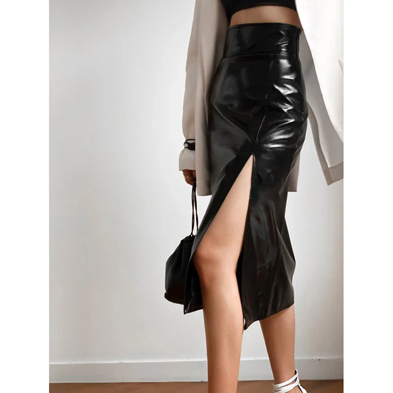 IRIE PU LEATHER SKIRT