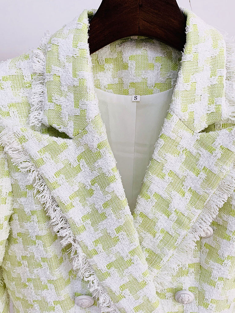 TWEED BLAZER LIME